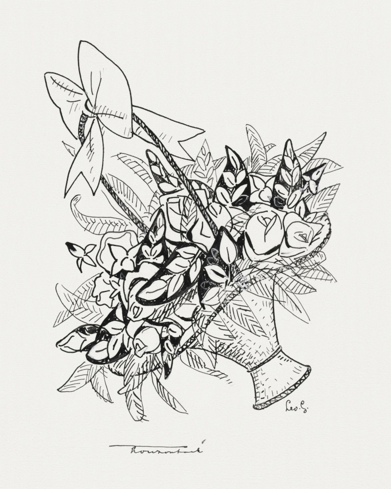 Basket with Flowers by Leo Gestel